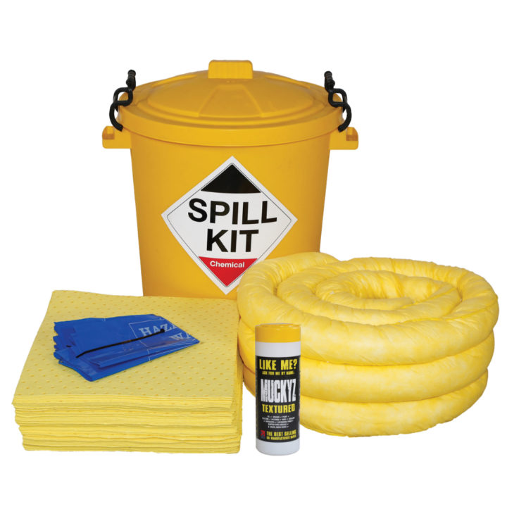 Spill Kit in Plastic Bin - 65L Chemical from SpillShop.co.uk